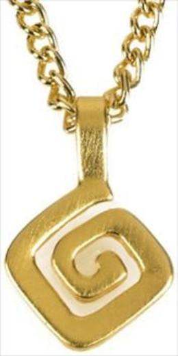Pre-Columbian Spiral Pendant Necklace - Museumize.com