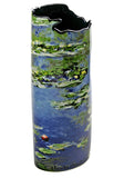 Waterlilles Blue Ceramic Museum Flower Vase by Monet 7.5H