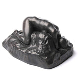 La Danaide Nude Curled on a Rock Statue by Rodin Bronze Finish 5.5L