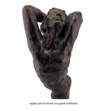 Dancer Movement A Woman Holding Leg Circle Statue by Rodin AS IS ATTIC no returns