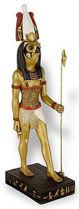 Horus Egyptian Falcon Sun God of War Standing Sculpture 10H