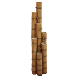 Asian Cascading Bamboo Tubes Grouping Sculptural Fountain 57.5H