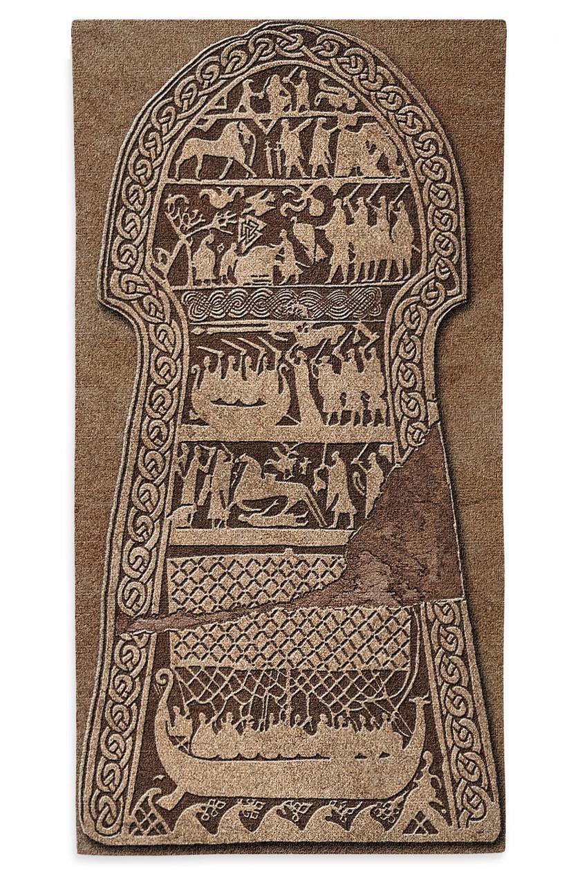 Stora Hammar Viking Runestone Medieval Woven Tapestry 50L - Museumize.com