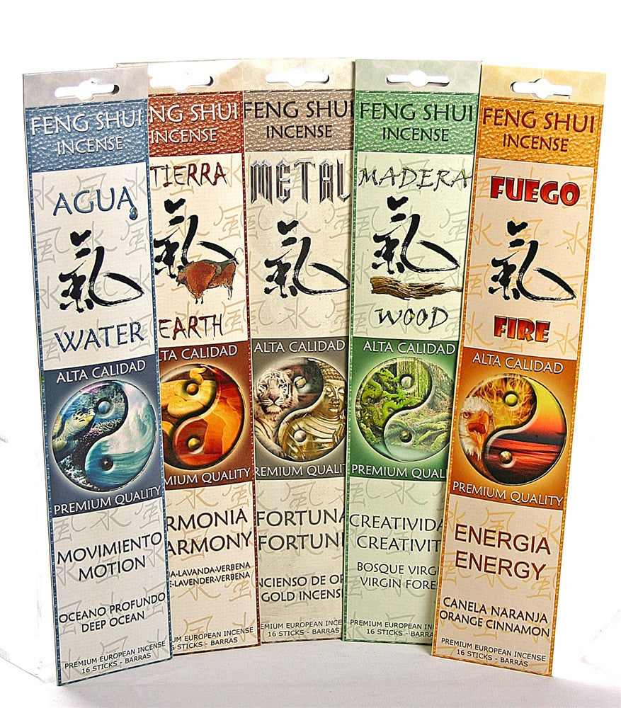 Metal Bring Fortune Feng Shui Incense Sticks Frankincense Myrrh Flaires - 3 PACK - Museumize.com