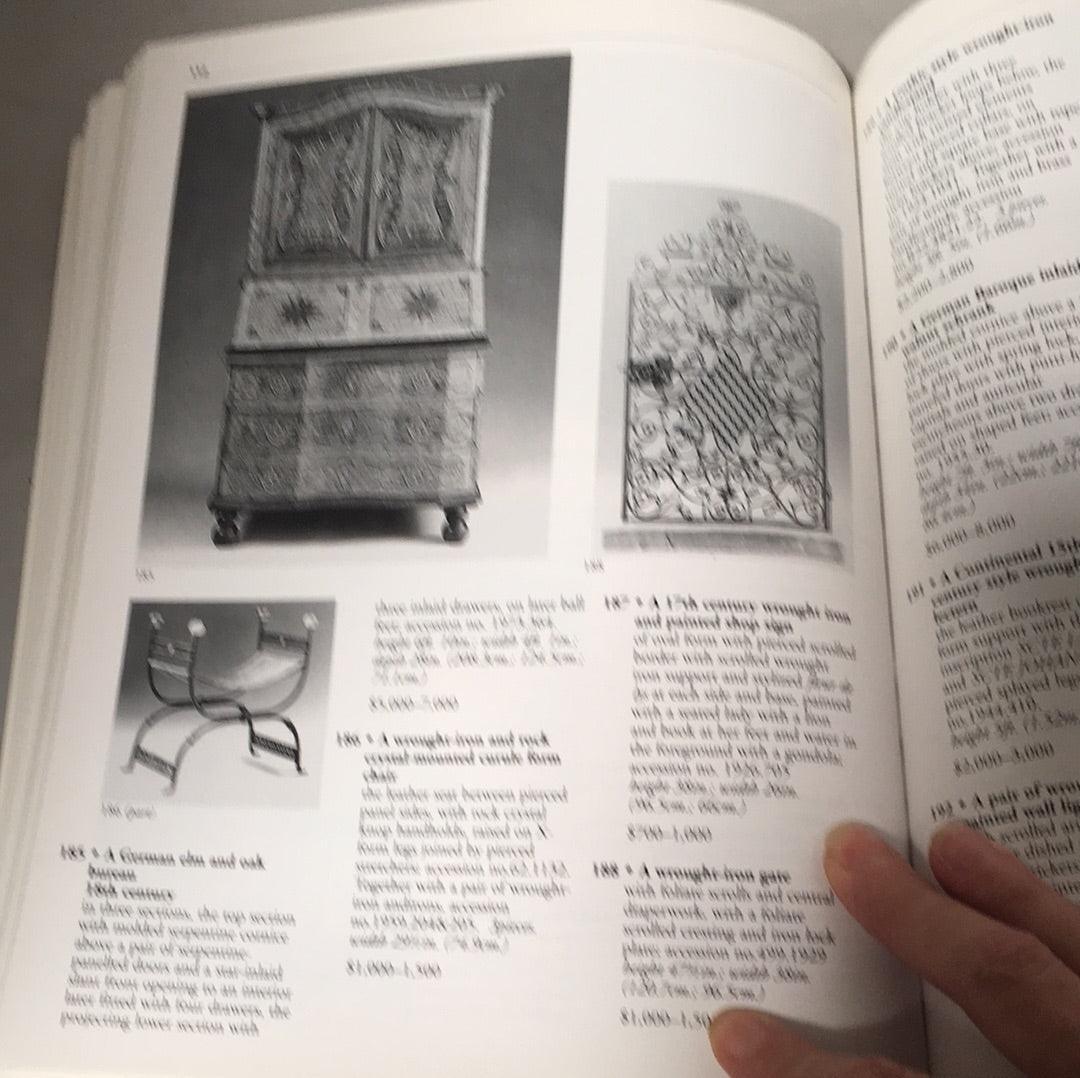 Book - Sothebys European Art, Tapestries, Furniture 2000 attic no returns - Museumize.com