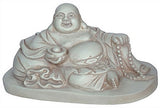 Museumize:Happy Buddha Ho Tai Reclining on Candy Bag Miniature Statue 2.5H, Assorted Colors,Stone