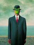 Museumize:Bowler Hat Man with Green Apple Son of Man by Magritte, Assorted Sizes