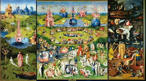 Hieronymus Bosch's Devil on Night Chair Large - Hand-Painted 3D Collectible by Parastone JB24 - Museumize.com