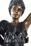 Museumize:Ladies with Tambourine L'Allegro Statue, Lost Wax Bronze - 7897