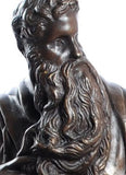 Museumize:Moses with Ten Commandments Statue by Michelangelo, Lost Wax Bronze - 7896