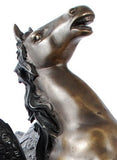 Museumize:Pegasus Rearing with Wings Horse Statue, Lost Wax Bronze 24H - 7941