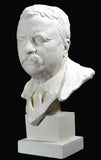 Museumize:Theodore Roosevelt American President Bust, Assorted Sizes and Finishes,White with Antique Wash / Small 10.5