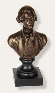 Museumize:Thomas Jefferson American President Bust, Bronze, 12"H - 343B_12