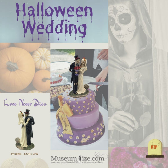 Halloween Inspired Wedding | Day of the Dead Wedding Cake Topper