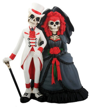 New Gothic Wedding Cake Topper and Day of the Dead Statues