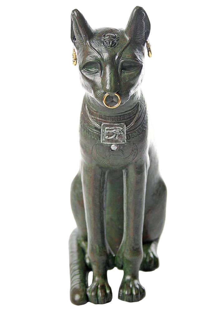 Bastet Egyptian Cat Statue Museum Replica Gayer-Anderson 10H - Museumize.com