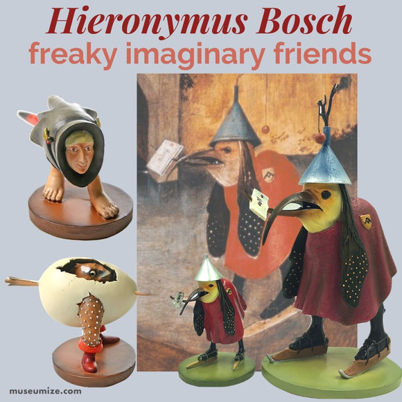 bosch bird with letter freaky imaginary friends