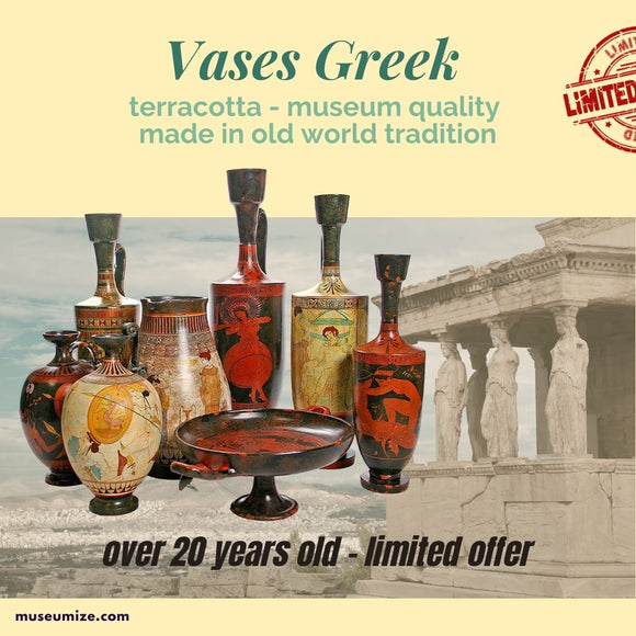greek vases imported from greece museum quality limited availability