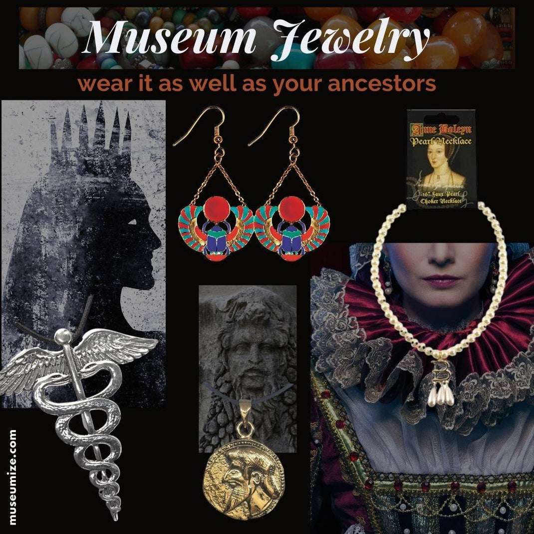 Museum Jewelry, ancient jewelry based on museum originals, museum store