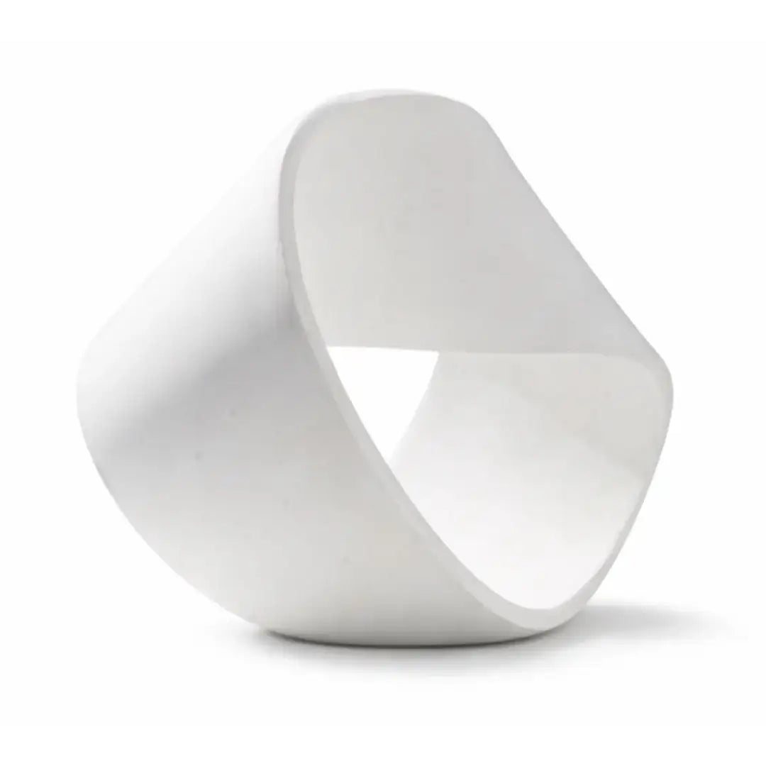 Infinity loop sculpture Mobius strip plaster modern art decor
