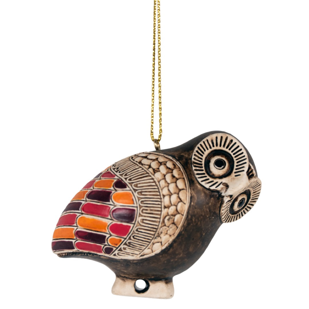 Owl Aryballos Ornament, Ancient Greek Art