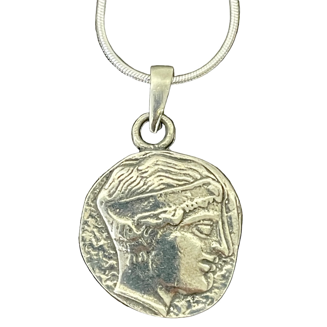 Silver-plated 18-inch snake link chain for pendants and art jewelry.