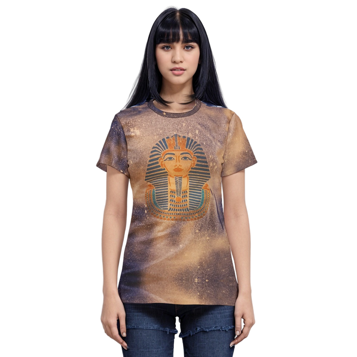 King Tut Egyptian pharaoh design tshirt 100% cotton