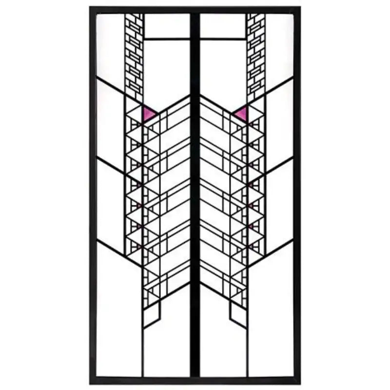 Frank Lloyd Wright Hollyhock House Window Stained Glass