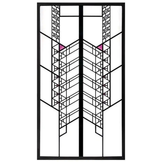 Frank Lloyd Wright Hollyhock House Window Stained Glass