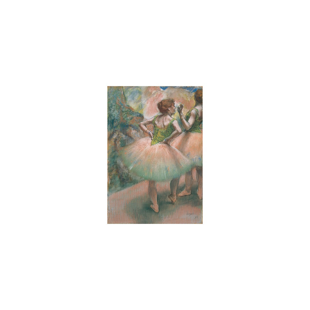 Degas original painting of Rose et Vert from which the Parastone replica originates