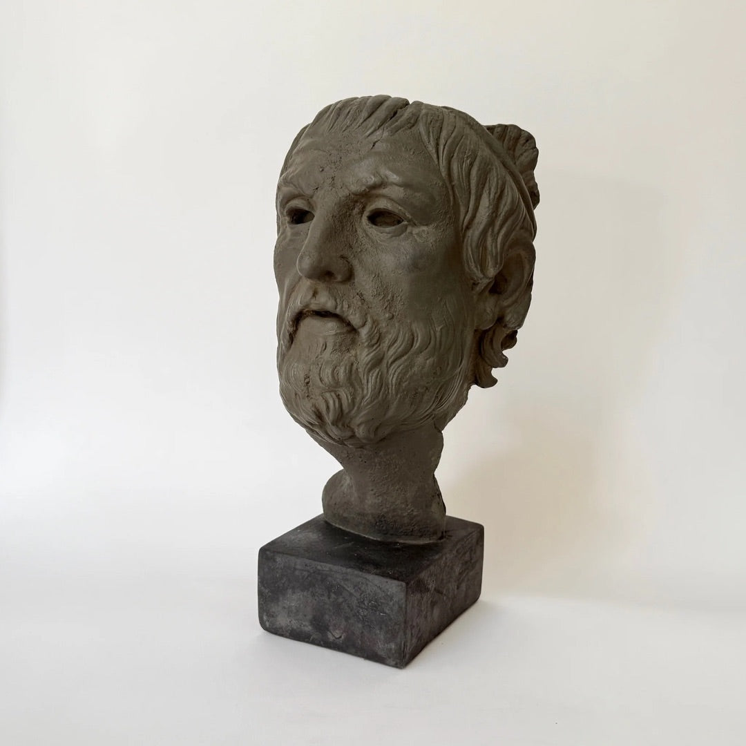 Mask of Homer Greek Writer Portrait Bust Statue 16H