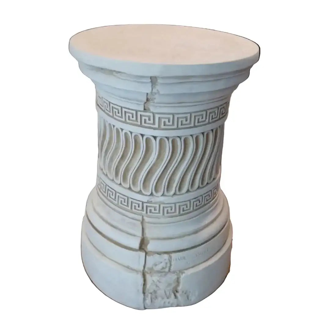Greek Column Dining Table Base, aged looking, made in USA