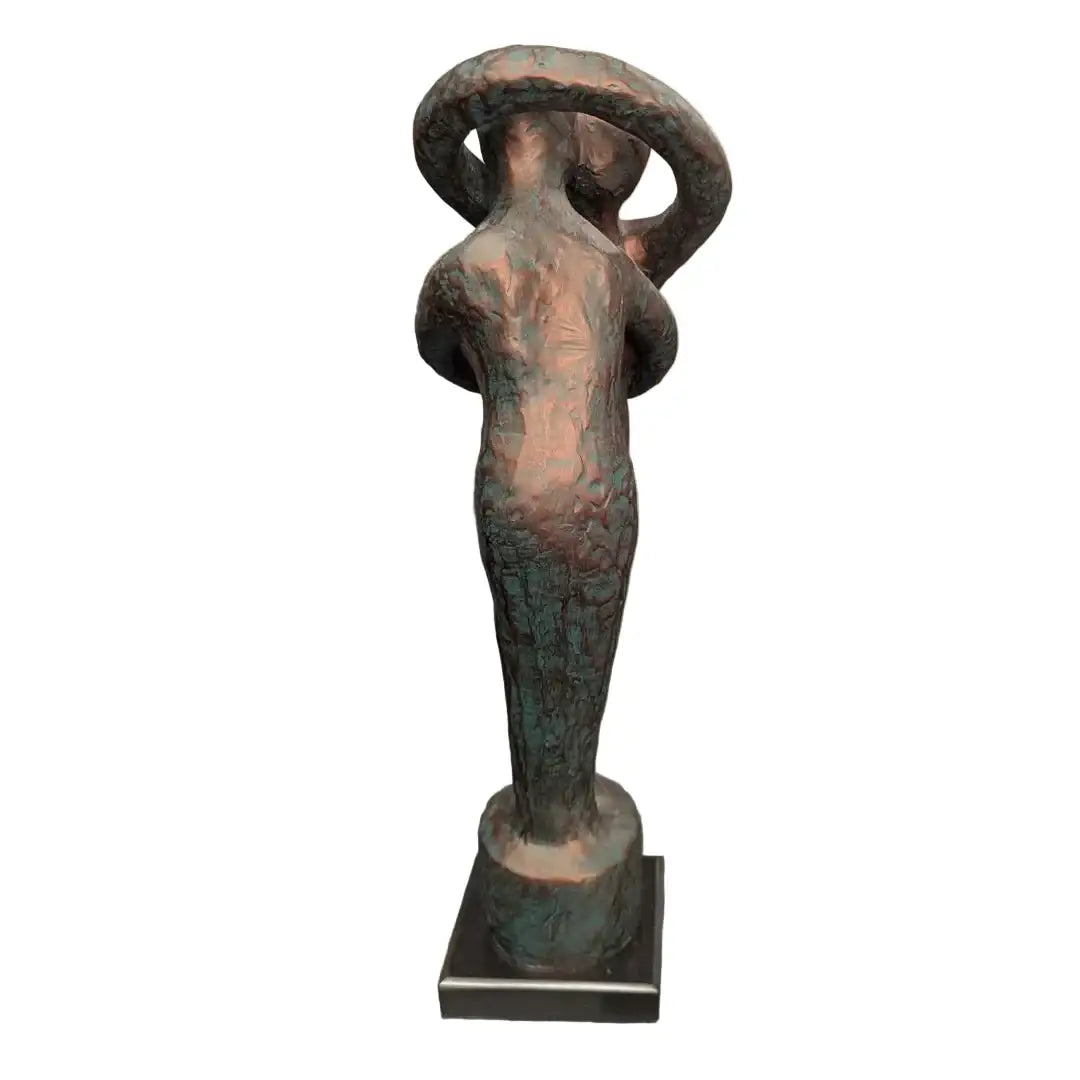 Lipman-Wulf replica two interlocking figures, a couple hugging, wedding ring