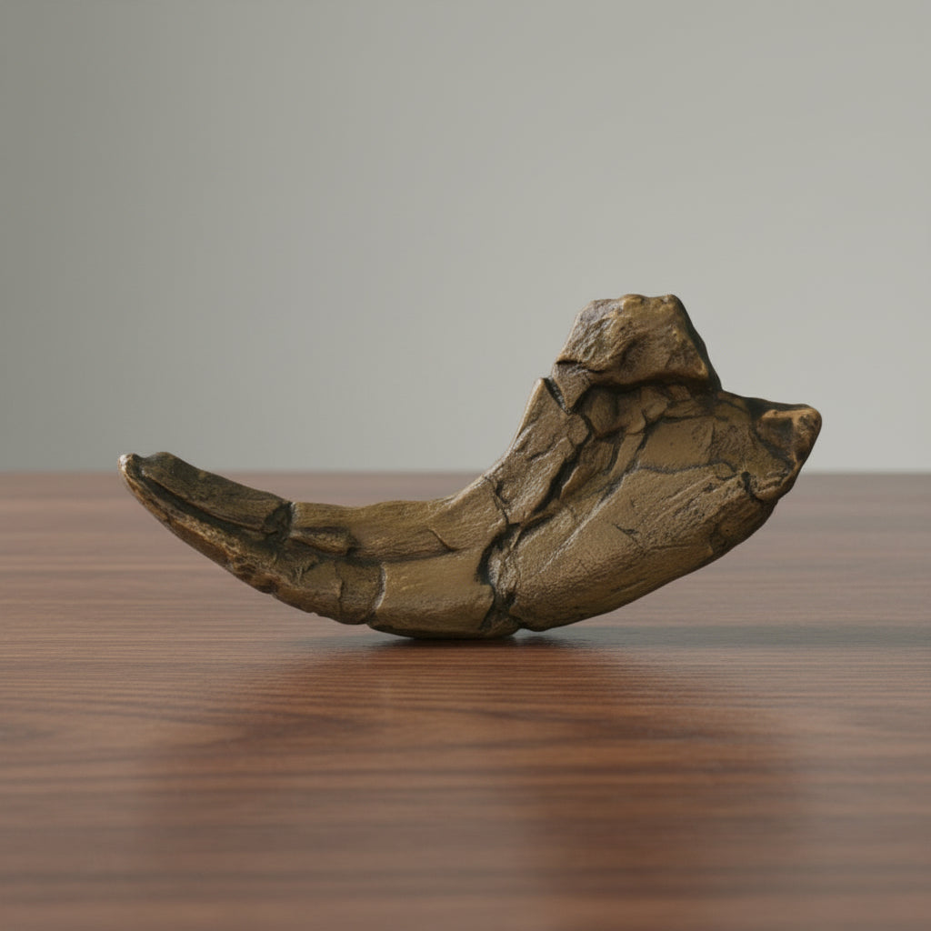Raptor claw replica on a table top