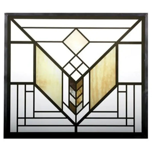 Lake Geneva Abstract Tulip Stained Glass by Frank Lloyd Wright 10H