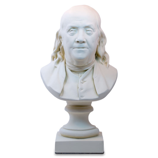 Benjamin Franklin Portrait Bust by Houdon, Desk Statue