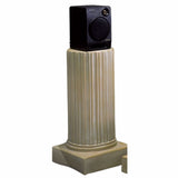 Museumize:Greek Fluted Column Pedestal Display, Assorted Sizes,Ochre with White Wash / Pedestal, 24H