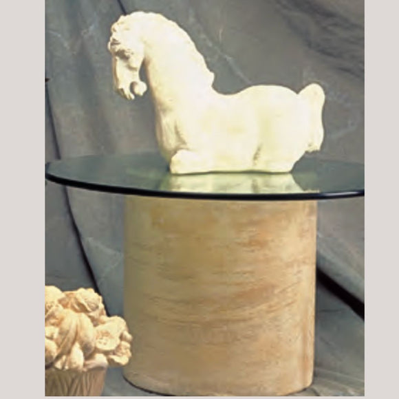 Museumize:Small Round Drum Pedestal Column Display 16H - 8490