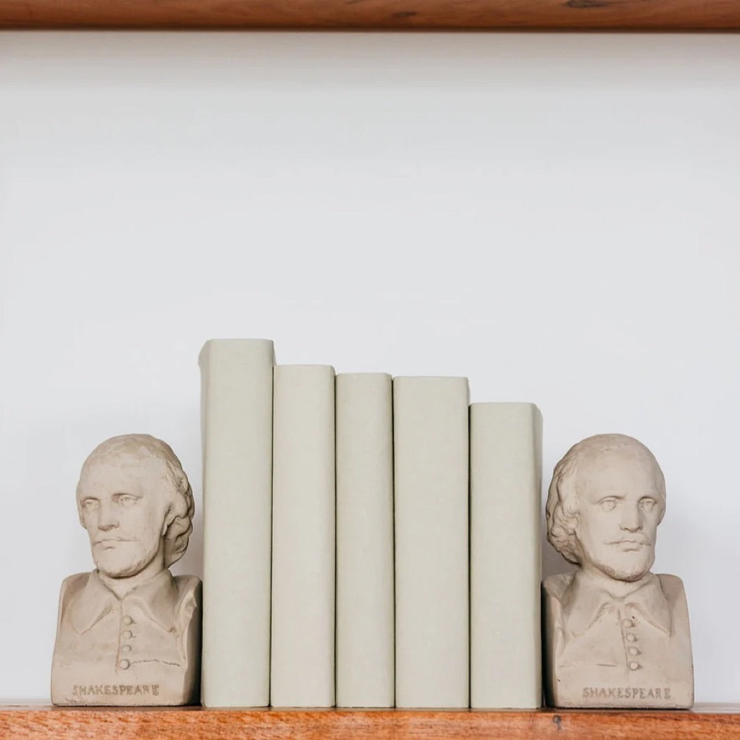 William Shakespeare The Bard Bookends, Made in USA 7 in H