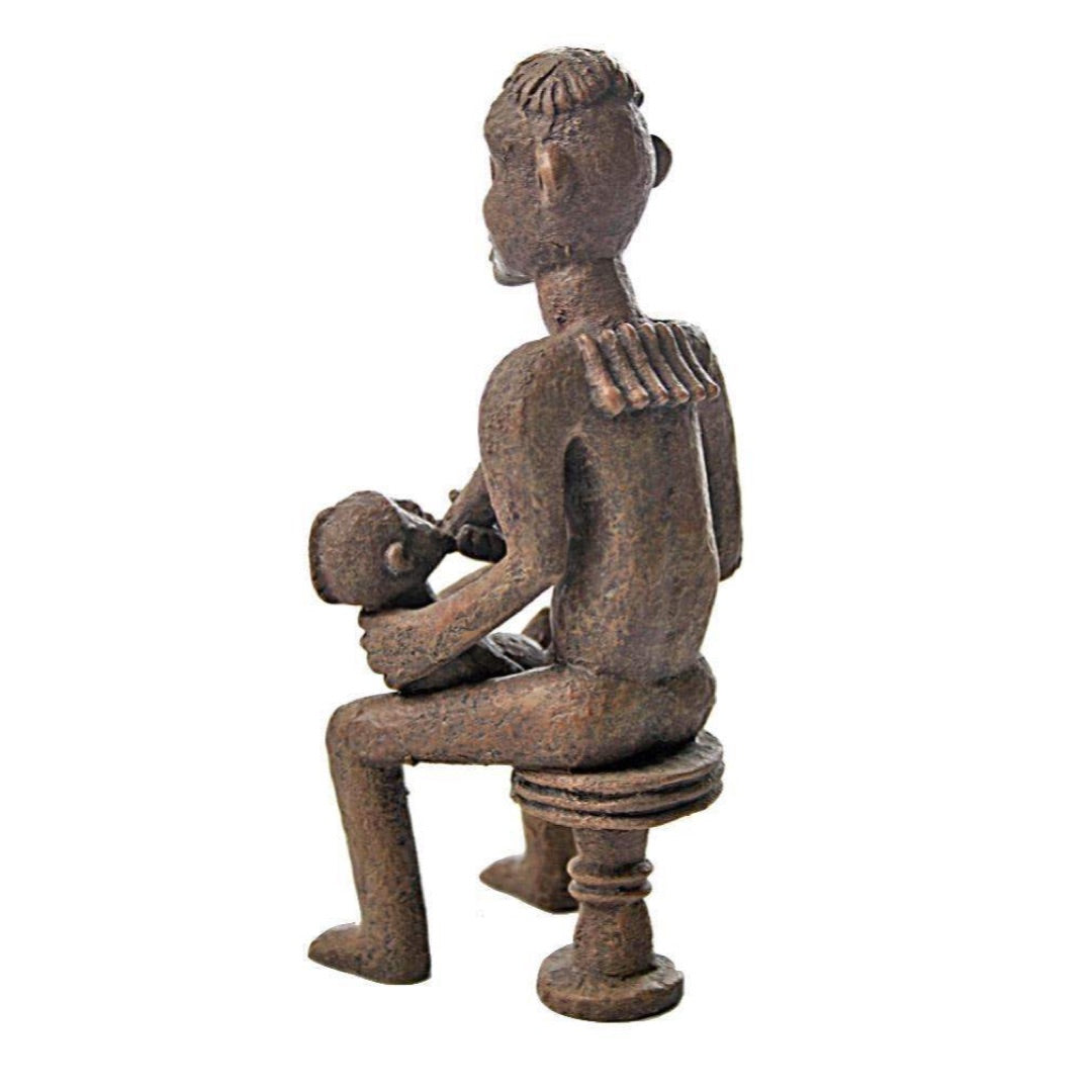 Parastone African statue of Mother Nursing Child AFR01