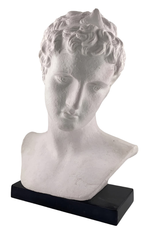Statue - Greek Hermes or Dionysus Head Greek God 9 x 6 x 4 in AS IS ATTIC no returns - Museumize.com