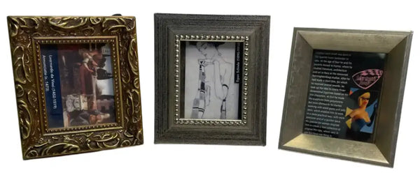 Small Computer Frames Small Picture Frame - Set of 3 fancy picture frame 4 in x 3.5 AS IS AT ...