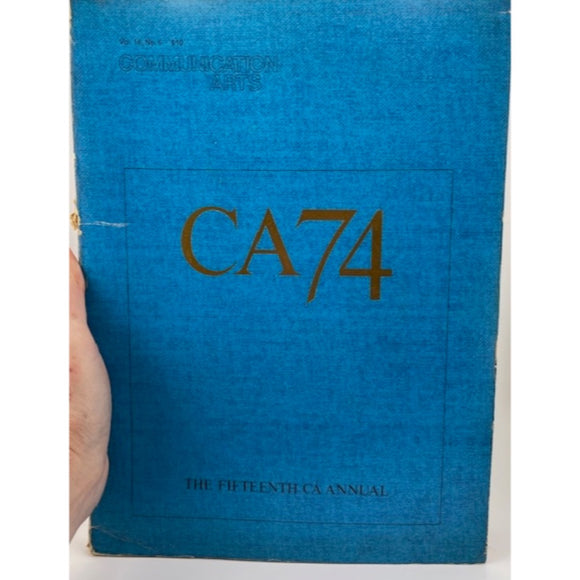 Book - 1974 CA74 Communication Arts Annual Magazine Best Examples attic no returns