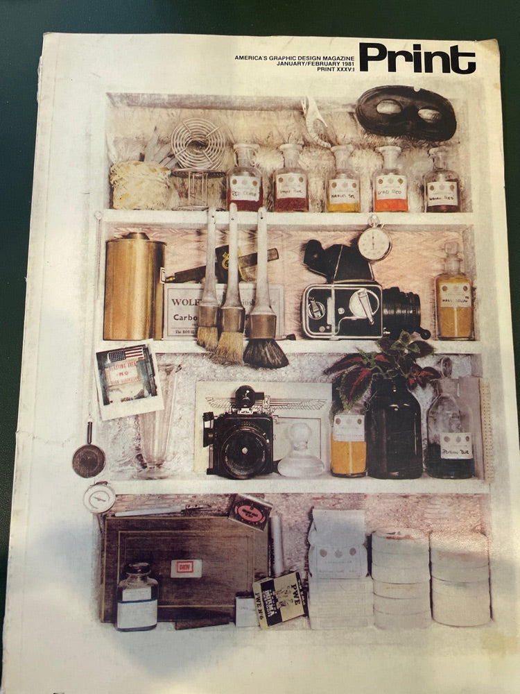 Print Magazine Jan–Feb 1981 issue on graphic design from our Attic Collection.