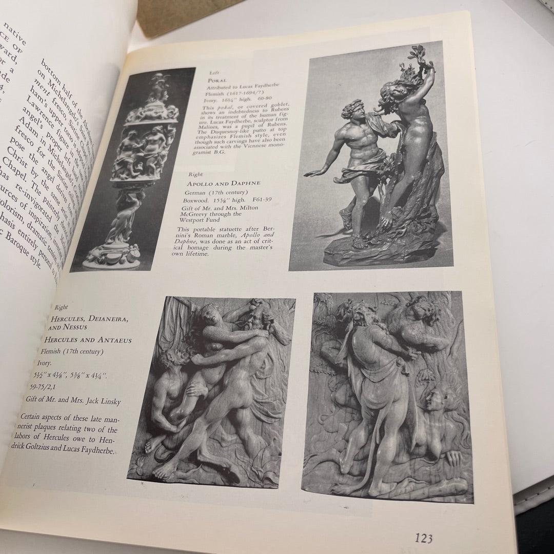 1973 Nelson-Atkins Museum guides showing artworks from ancient civilizations to modern art.