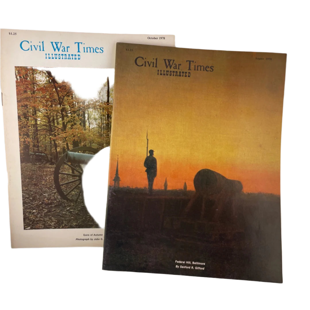 Magazine - Civil War Times Illustrated Set of 2 August 1978 October 1978 attic no returns - Museumize.com