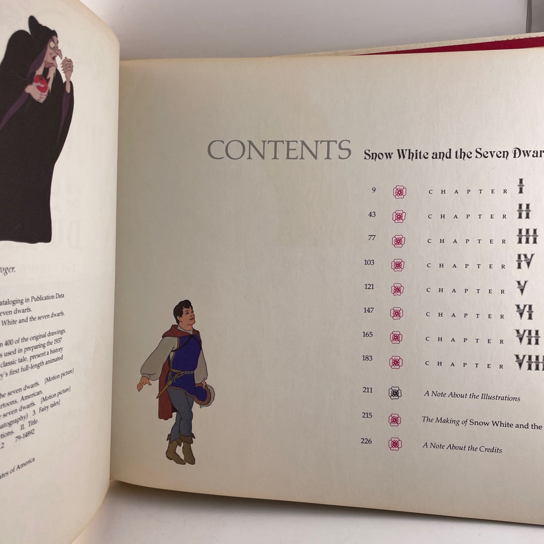 Book - Snow White and Seven Dwarfs Walt Disney Making Of Animation Movie attic no returns - Museumize.com