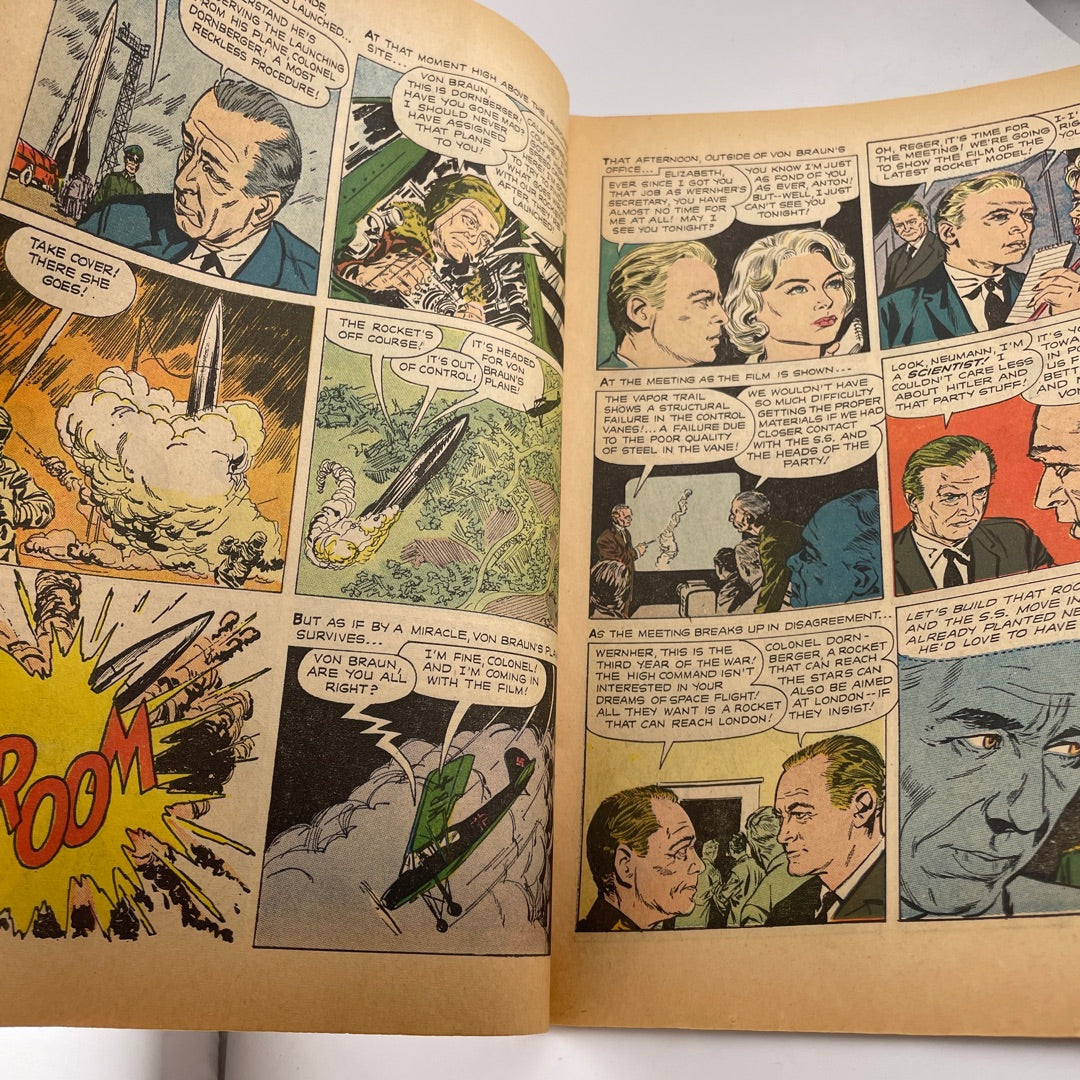 Comic Book - I Aim At The Stars The Wernher von Braun Story, Dell Movie Classic Vol 1148 (1960) attic no returns - Museumize.com