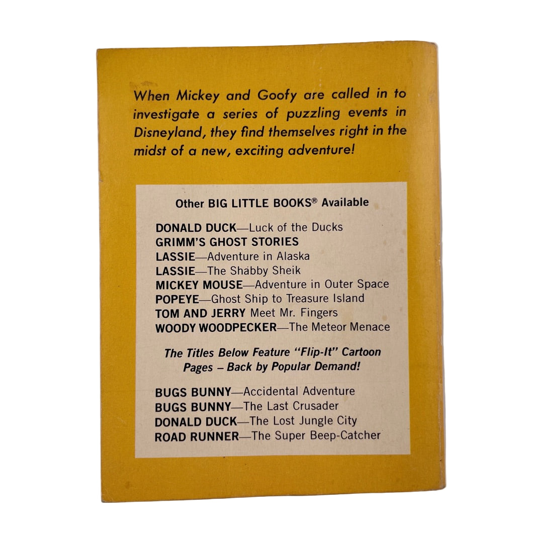 Comic Book - Mickey Mouse: Mystery at Disneyland – Big Little Book (1975) attic no returns - Museumize.com