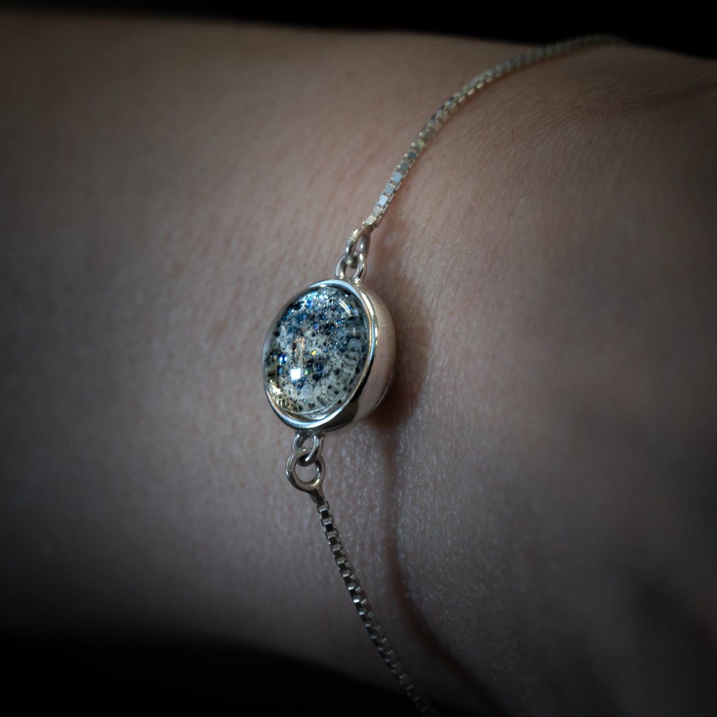 Nebula Fire Bracelet - Birth of the Solar System Bracelet - Allende Meteorite